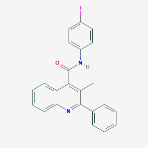 molecular formula C23H17IN2O B334740 N-(4-iodophenyl)-3-methyl-2-phenylquinoline-4-carboxamide 