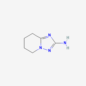 molecular formula C6H10N4 B3347404 5,6,7,8-Tetrahydro-[1,2,4]triazolo[1,5-A]pyridin-2-amine CAS No. 134881-57-5