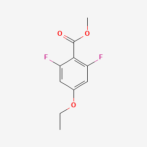 molecular formula C10H10F2O3 B3347413 Methyl 4-ethoxy-2,6-difluorobenzoate CAS No. 1351668-30-8