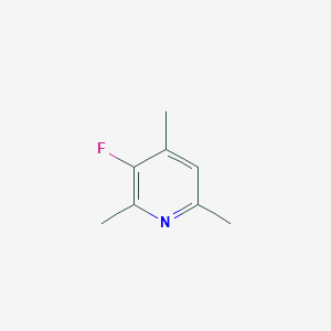 molecular formula C8H10FN B3347417 3-Fluoro-2,4,6-trimethylpyridine CAS No. 135183-05-0