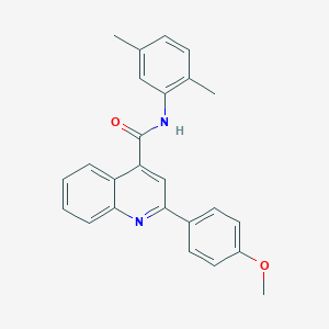 molecular formula C25H22N2O2 B334742 N-(2,5-dimethylphenyl)-2-(4-methoxyphenyl)quinoline-4-carboxamide 