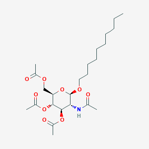 molecular formula C24H41NO9 B3347423 Decyl 2-acetamido-3,4,6-tri-O-acetyl-2-deoxy-B-D-glucopyranoside CAS No. 135198-04-8