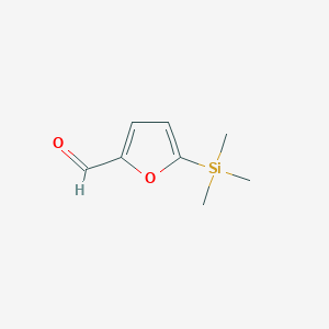 molecular formula C8H12O2Si B3347430 2-Furancarboxaldehyde, 5-(trimethylsilyl)- CAS No. 13529-06-1