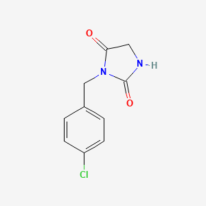B3347470 2,4-Imidazolidinedione, 3-[(4-chlorophenyl)methyl]- CAS No. 136197-77-8