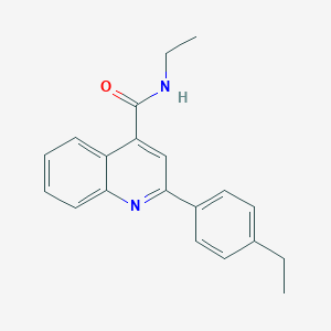 molecular formula C20H20N2O B334748 N-ethyl-2-(4-ethylphenyl)quinoline-4-carboxamide 