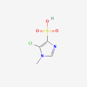 molecular formula C4H5ClN2O3S B3347501 5-Chloro-1-methyl-4-imidazolesulfonic acid CAS No. 137048-27-2