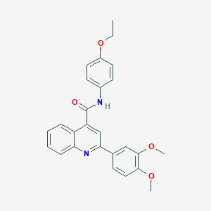 2-(3,4-dimethoxyphenyl)-N-(4-ethoxyphenyl)quinoline-4-carboxamide