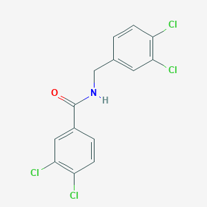 molecular formula C14H9Cl4NO B334754 3,4-dichloro-N-(3,4-dichlorobenzyl)benzamide 