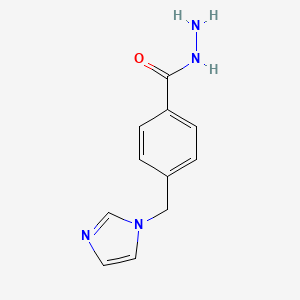 Benzoic acid, 4-(1H-imidazol-1-ylmethyl)-, hydrazide