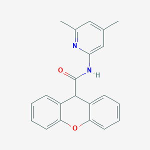 molecular formula C21H18N2O2 B334757 N-(4,6-dimethylpyridin-2-yl)-9H-xanthene-9-carboxamide 