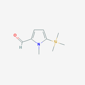 1H-Pyrrole-2-carboxaldehyde, 1-methyl-5-(trimethylsilyl)-