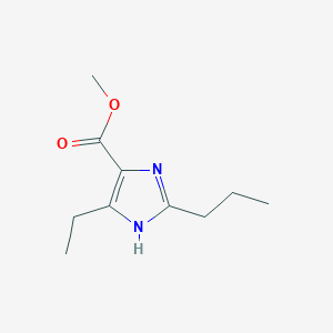 molecular formula C10H16N2O2 B3347596 Methyl 5-ethyl-2-propyl-1H-imidazole-4-carboxylate CAS No. 139964-24-2