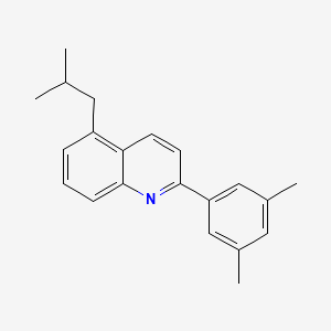 2-(3,5-Dimethylphenyl)-5-isobutylquinoline