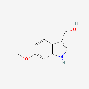 molecular formula C10H11NO2 B3347635 1H-Indole-3-methanol, 6-methoxy- CAS No. 140862-48-2