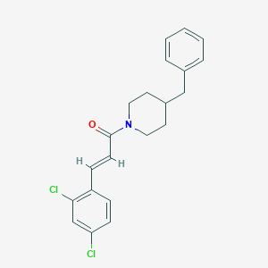 molecular formula C21H21Cl2NO B334766 4-Benzyl-1-[3-(2,4-dichlorophenyl)acryloyl]piperidine 