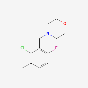 molecular formula C12H15ClFNO B3347662 4-(2-Chloro-6-fluoro-3-methylbenzyl)morpholine CAS No. 1414870-55-5