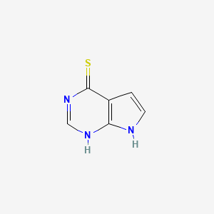 molecular formula C6H5N3S B3347708 Pyrrolo[2,3-d]pyrimidine-4-thione CAS No. 1421-27-8