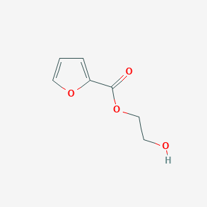 molecular formula C7H8O4 B3347716 2-Furancarboxylic acid, 2-hydroxyethyl ester CAS No. 142564-33-8