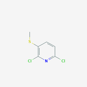 molecular formula C6H5Cl2NS B3347733 2,6-Dichloro-3-(methylthio)pyridine CAS No. 1428234-50-7