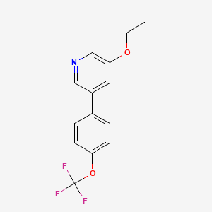 5-Ethoxy-3-(4-(trifluoromethoxy)phenyl)pyridine