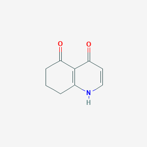 molecular formula C9H9NO2 B3347771 7,8-Dihydroquinoline-4,5(1H,6H)-dione CAS No. 143261-90-9