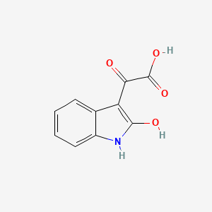 molecular formula C10H7NO4 B3347781 2-(2-hydroxy-1H-indol-3-yl)-2-oxoacetic acid CAS No. 14370-71-9