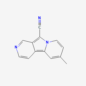 molecular formula C13H9N3 B3347789 6-Methylpyrido[4,3-A]indolizine-10-carbonitrile CAS No. 143825-79-0