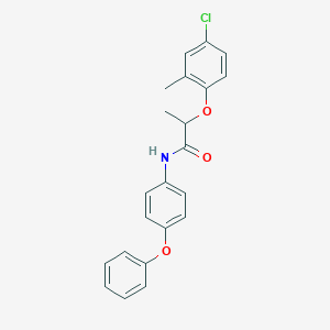 molecular formula C22H20ClNO3 B334782 2-(4-chloro-2-methylphenoxy)-N-(4-phenoxyphenyl)propanamide 