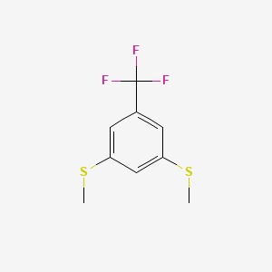 molecular formula C9H9F3S2 B3347829 3,5-Bis(methylthio)benzotrifluoride CAS No. 1449008-22-3