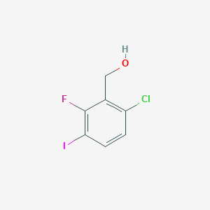 molecular formula C7H5ClFIO B3347835 6-氯-2-氟-3-碘苄醇 CAS No. 1449008-32-5