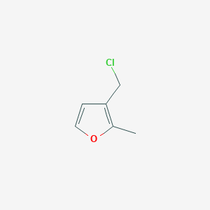 molecular formula C6H7ClO B3347836 3-(Chloromethyl)-2-methylfuran CAS No. 14497-33-7