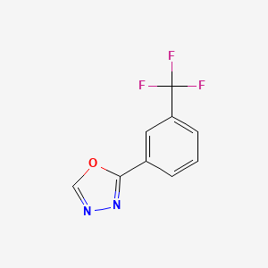 molecular formula C9H5F3N2O B3347842 1,3,4-Oxadiazole, 2-[3-(trifluoromethyl)phenyl]- CAS No. 1450828-21-3