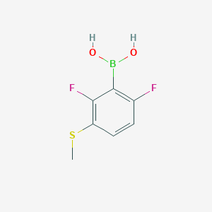 molecular formula C7H7BF2O2S B3347850 2,6-二氟-3-(甲硫基)苯硼酸 CAS No. 1451392-56-5