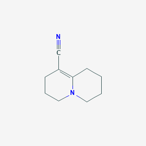 molecular formula C10H14N2 B3347871 2H-Quinolizine-1-carbonitrile, 3,4,6,7,8,9-hexahydro- CAS No. 145801-19-0