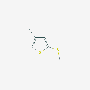 molecular formula C6H8S2 B3347879 4-Methyl-2-(methylthio)thiophene CAS No. 146041-17-0