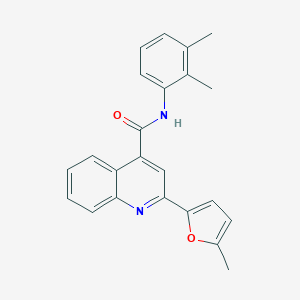 molecular formula C23H20N2O2 B334790 N-(2,3-dimethylphenyl)-2-(5-methylfuran-2-yl)quinoline-4-carboxamide 