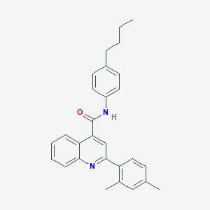 molecular formula C28H28N2O B334791 N-(4-butylphenyl)-2-(2,4-dimethylphenyl)quinoline-4-carboxamide 