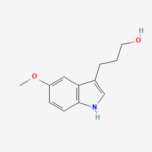 molecular formula C12H15NO2 B3347917 1H-Indole-3-propanol, 5-methoxy- CAS No. 146818-71-5