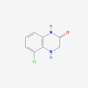 molecular formula C8H7ClN2O B3347955 5-Chloro-3,4-dihydroquinoxalin-2(1H)-one CAS No. 148010-70-2