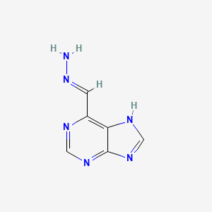molecular formula C6H6N6 B3347965 6-[(E)-Hydrazinylidenemethyl]-7H-purine CAS No. 14859-90-6