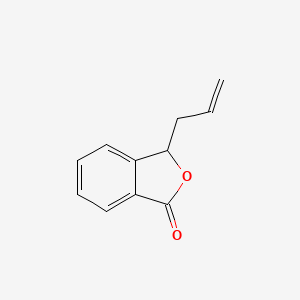 molecular formula C11H10O2 B3347972 1(3H)-Isobenzofuranone, 3-(2-propenyl)- CAS No. 148761-98-2