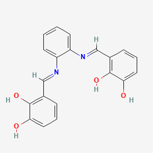 molecular formula C20H16N2O4 B3348000 N,N-双(3-羟基水杨醛基)苯-1,2-二胺 CAS No. 149490-62-0