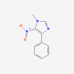 molecular formula C10H9N3O2 B3348001 1-甲基-4-苯基-5-硝基咪唑 CAS No. 14953-63-0