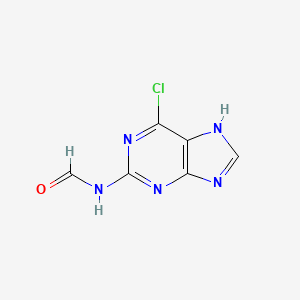 molecular formula C6H4ClN5O B3348023 2-Formylamino-6-chloropurine CAS No. 149948-30-1