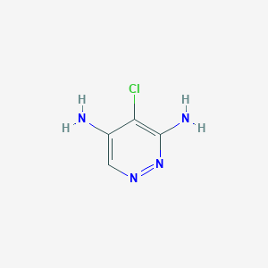 molecular formula C4H5ClN4 B3348030 4-Chloropyridazine-3,5-diamine CAS No. 1500-83-0