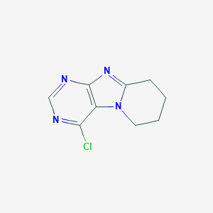 molecular formula C9H9ClN4 B3348036 4-Chloro-6,7,8,9-tetrahydropyrido[2,1-f]purine CAS No. 150012-98-9