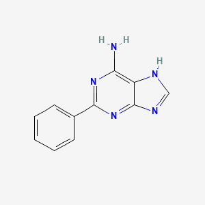 molecular formula C11H9N5 B3348046 2-phenyl-7H-purin-6-amine CAS No. 1501-45-7