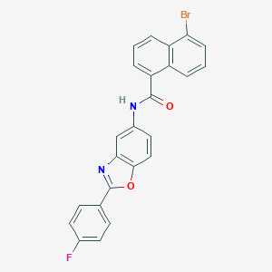 5-bromo-N-[2-(4-fluorophenyl)-1,3-benzoxazol-5-yl]naphthalene-1-carboxamide