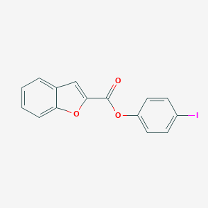 molecular formula C15H9IO3 B334809 4-Iodophenyl 1-benzofuran-2-carboxylate 