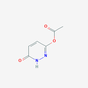 molecular formula C6H6N2O3 B3348097 (6-oxo-1H-pyridazin-3-yl) acetate CAS No. 15456-83-4